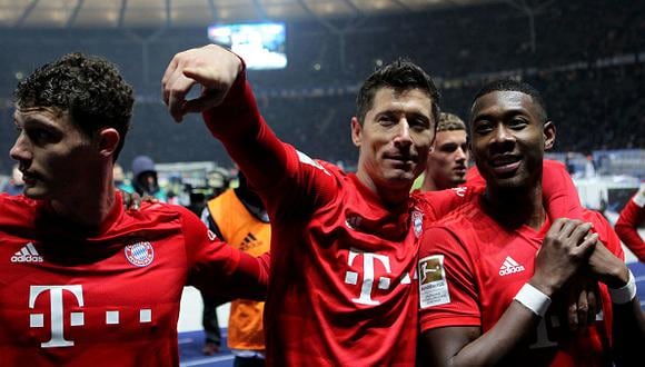 Bayern Munich goleó a Hertha Berlin por fecha 18 de la Bundesliga 2020. (Foto: Getty)