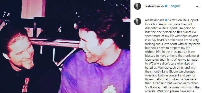 Kevin Nash brindó detalles del caso de Scott Hall. (Foto: Instagram)