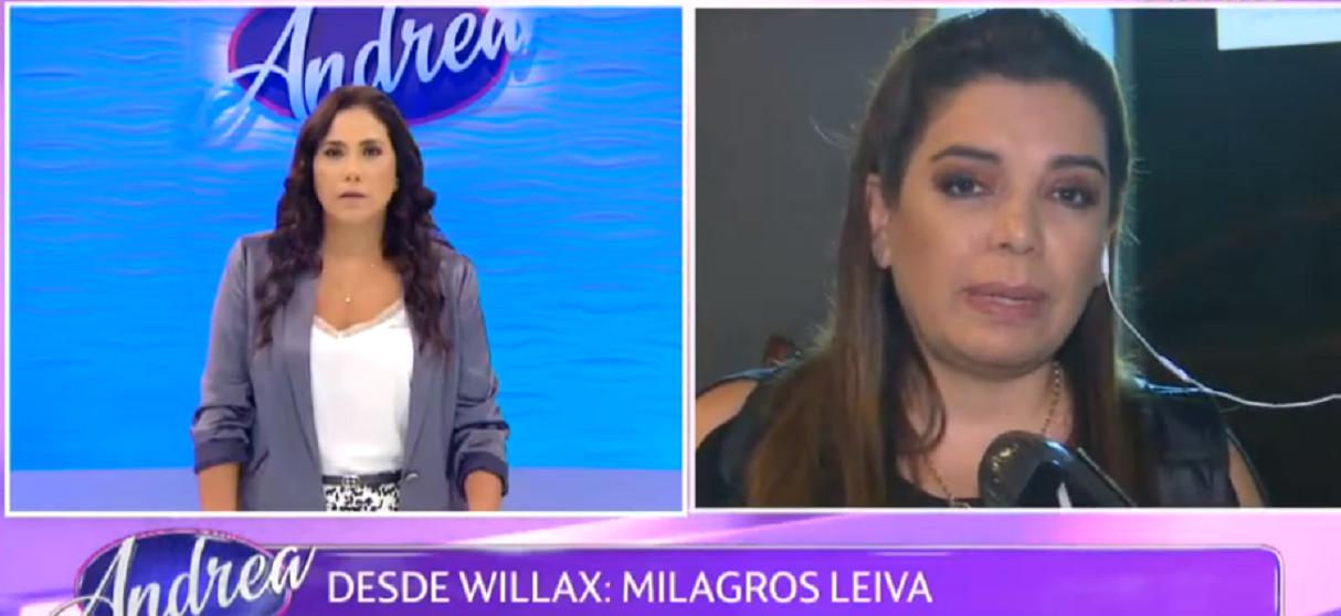 Milagros Leiva dio su descargo en programa de Andrea Llosa. (Foto: Captura ATV)