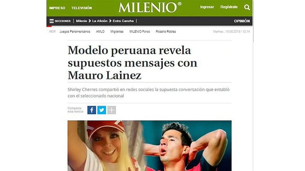 ¡Polémica en México! Así informaron los medios aztecas el 'ampay' de Shirley Cherres con Mauro Lainez | FOTOS