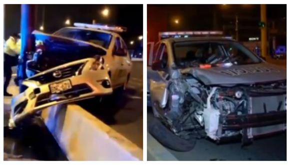 El accidente ocurrió entre cruce de las avenidas Alejandro Velasco Astete con Angamos Este. (Captura: América Noticias)