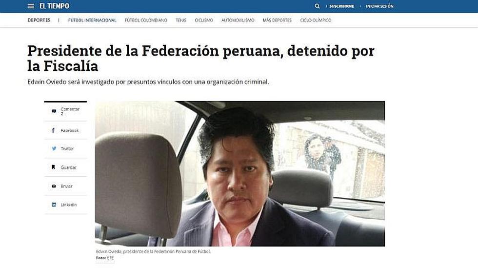 Así informó la prensa internacional detención de Edwin Oviedo