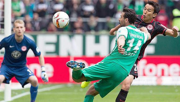 Claudio Pizarro: Werder Bremen salvó el descenso con gol en el final