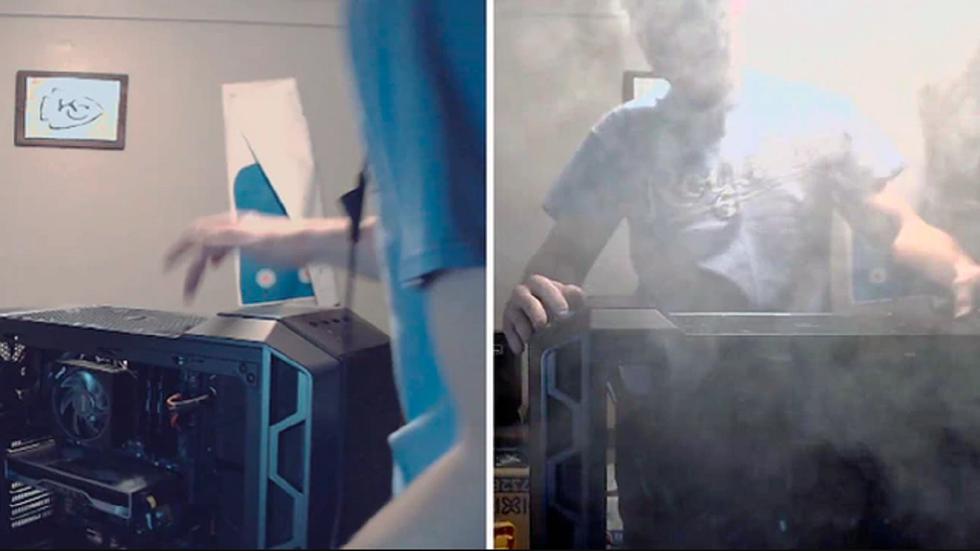 Facebook Viral | Gamer armó una PC en vivo pero explotó al encenderla [VIDEO]