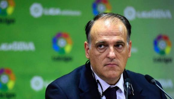 El pedido de LaLiga, presidida por Javier Tebas, para reducir el impacto del coronavirus en los clubes. (Foto: AFP)