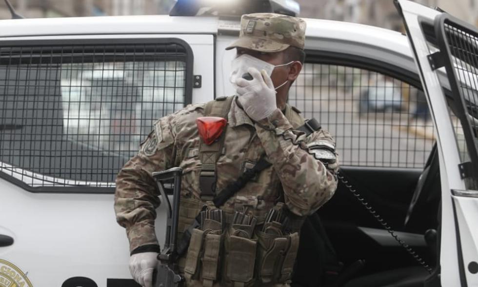 Los militares siguen custodiando las calles del Perú en plena cuarentena | FOTO: GEC