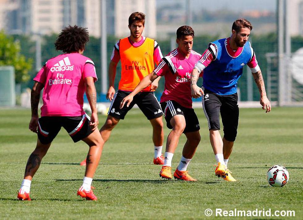 Cristian Benavente entrenó con el primer equipo del Real Madrid