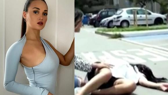Angie Arizaga sufrió impacto de bala en el último episodio de “La academia”. (Foto: @angiearizaga/Captura América TV).
