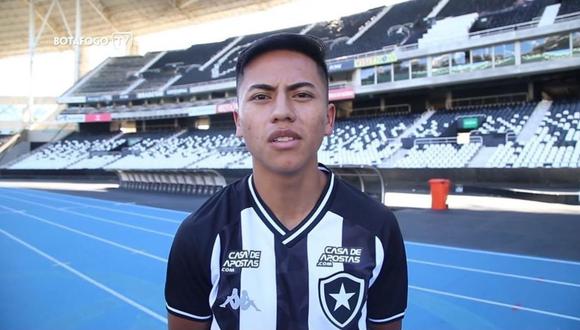 Alexander Lecaros dejó Real Garcilaso y empezó un nuevo reto en el Botafogo. (Foto: Botafogo)