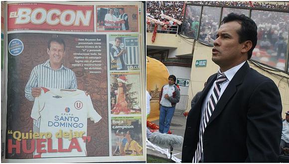 Hace 10 años: Juan Reynoso era presentado en Universitario de Deportes