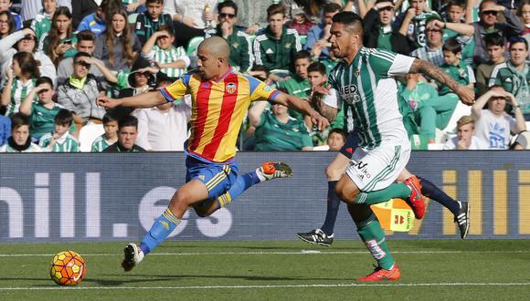 Real Betis, con Juan Vargas, derrotó 1-0 a Valencia [VIDEO]