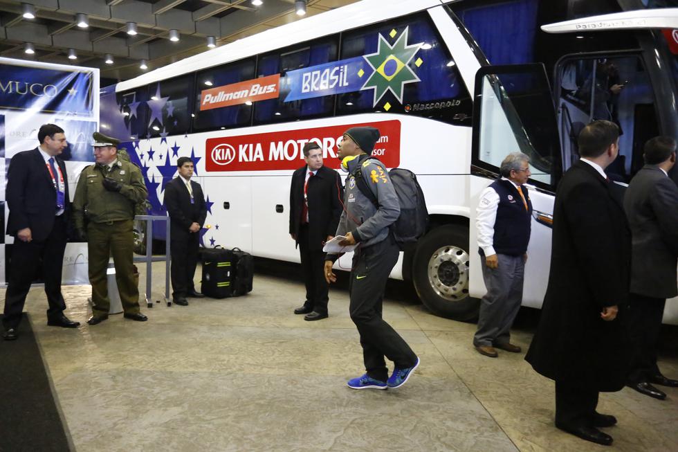 Copa América 2015: Llegada de Brasil a Temuco [FOTOS]