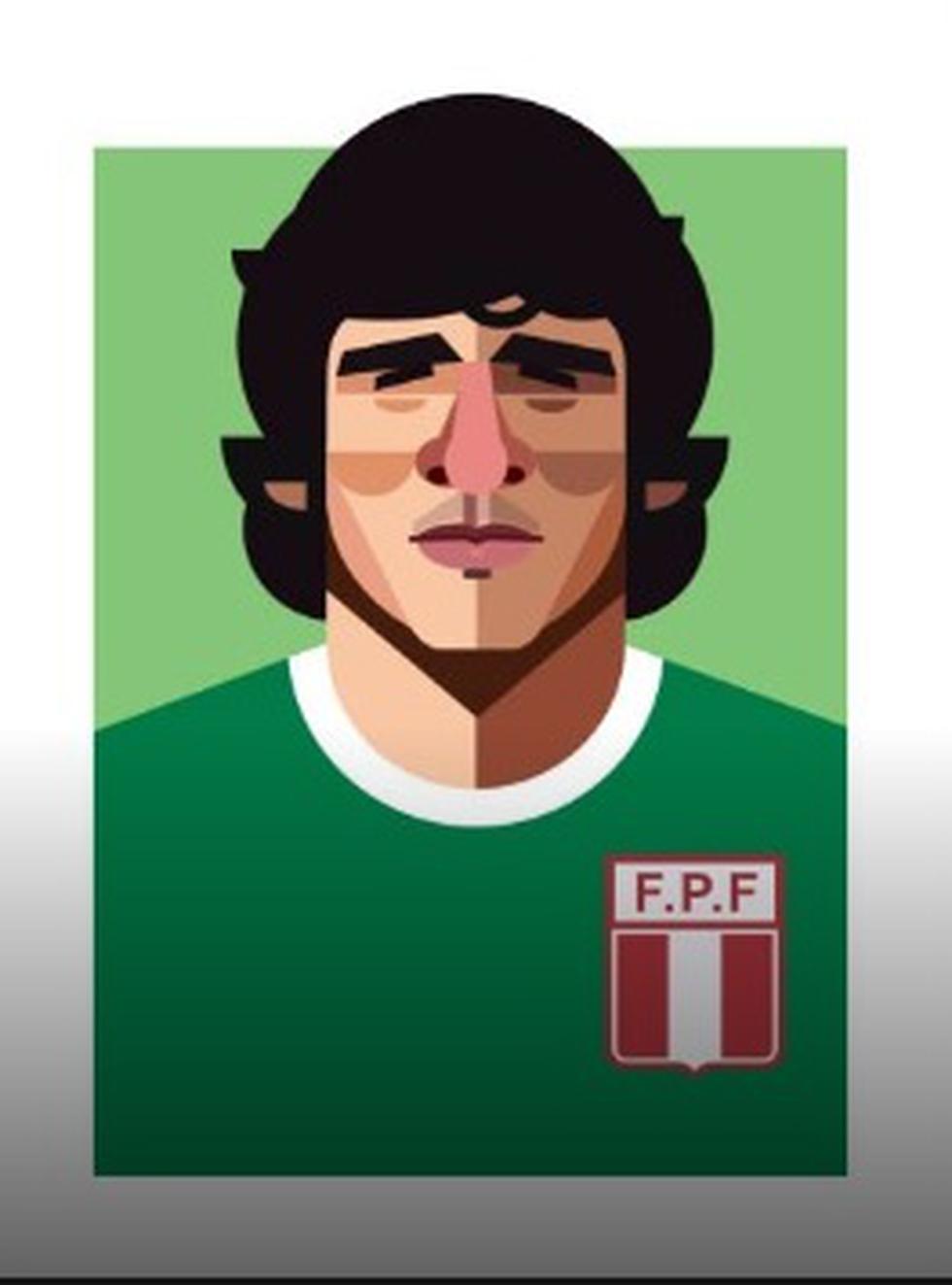 Caricaturas de los futbolistas peruanos más importantes de la historia