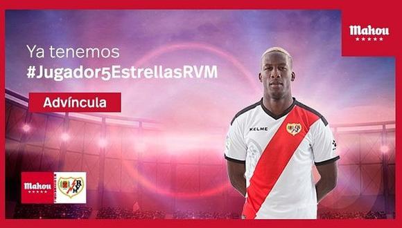 Luis Advíncula es elegido el mejor jugador de setiembre en Rayo Vallecano