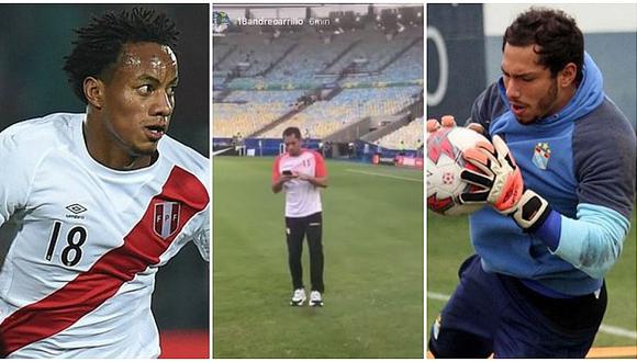 Selección peruana / Perú vs. Bolivia / Carrillo a Patricio Álvarez: "Lo han traído a conocer el estadio nomás" | VIDEO