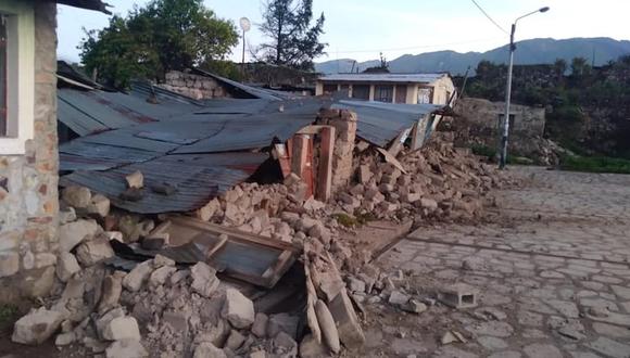 El distrito de Maca fue uno de los más afectados por el sismo de 5.5 grados ocurrido ayer. (Foto: Colca Informa)
