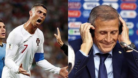 El 'Maestro' Tabárez  'troleó' involuntariamente a Cristiano Ronaldo 