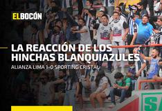 Alianza Lima 1-0 Sporting Cristal: mira la reacción de los hinchas blanquiazules tras la primera final
