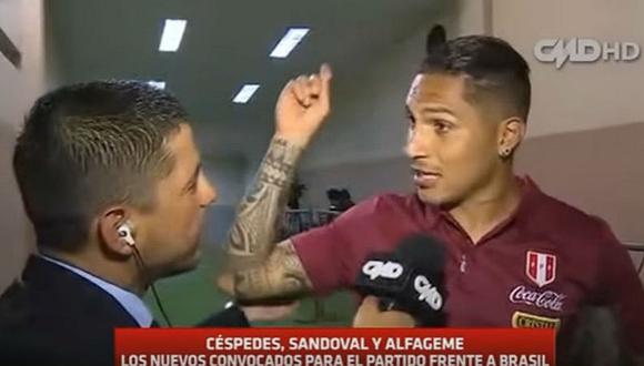 Selección peruana: Paolo Guerrero encaró a periodista de CMD [VÍDEO]