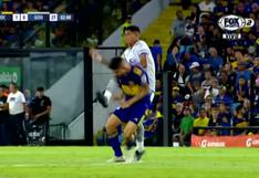 Boca Juniors vs. Godoy Cruz: La fuerte falta de Wilder Cartagena contra Campuzano que le valió la amarilla [VIDEO]