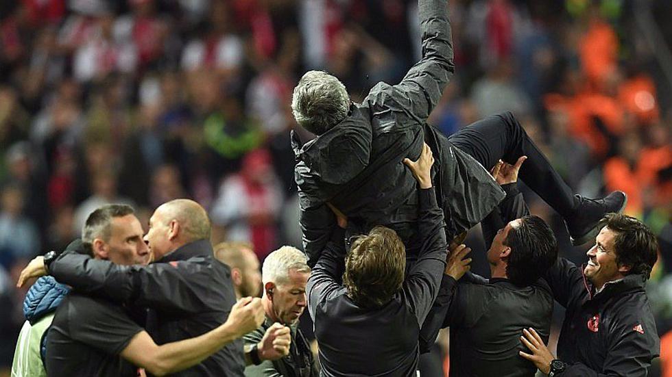 Europa League: mira la celebración del Manchester United [GALERÍA]