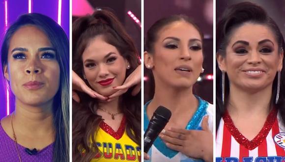 Participantes se dijeron de todo en secuencia de "Reinas del Show". (Foto: Captura América TV).