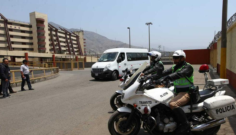 La seguridad de los representantes de Conmebol estuvo a cargo de la Policía Nacional. (Foto: Fernando Sangama)