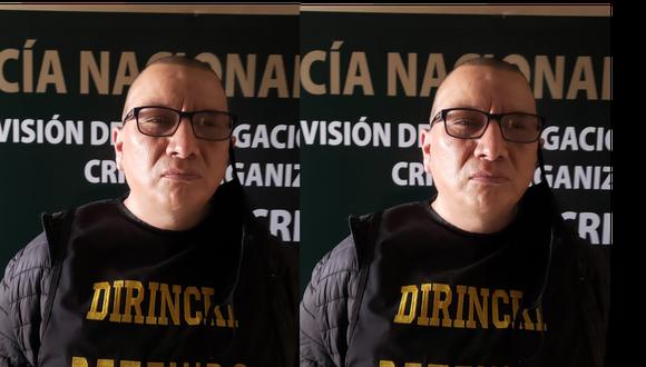 Alfredo Reaño Toralva (45) alias ‘Alfredo’ fue capturado por agentes de la División de Investigación Contra el Crimen Organizado.(Foto: PNP)