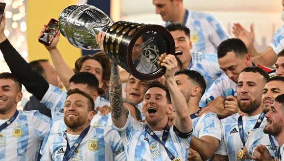 Argentina se erigió como campeona de Copa América 2021 tras vencer a Brasil en el Maracaná. (Foto: Agencias)