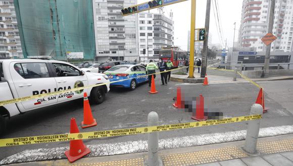 El accidente ocurrió en el cruce de las avenidas Paseo de la República y 28 de Julio, en Miraflores. (Foto: GEC)