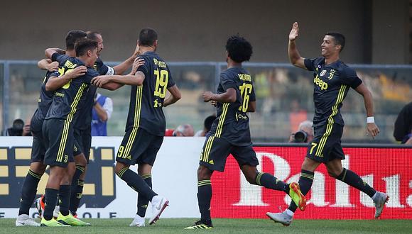 En debut de Cristiano Ronaldo, Juventus venció 3-2 a Chievo por la Serie A