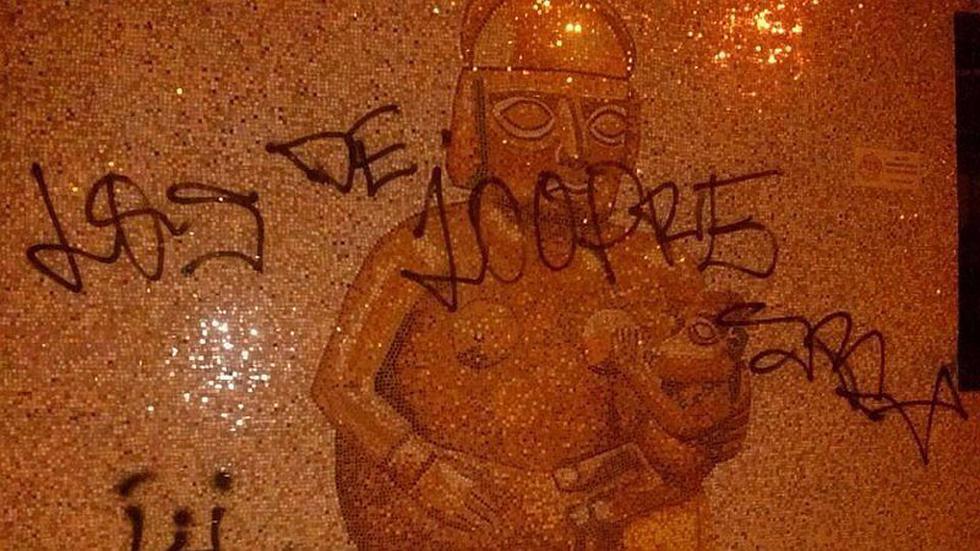 Denunciarán a hinchas de Sport Boys por rayar mural en Trujillo [FOTO]