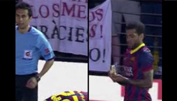 Jugador del Barcelona rechazó de esta manera la ofensa por parte de los hinchas del Villarreal