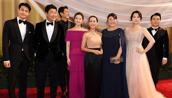 Oscar 2020: así llegó el elenco de “Parásitos” a la alfombra roja. (Foto: AFP)