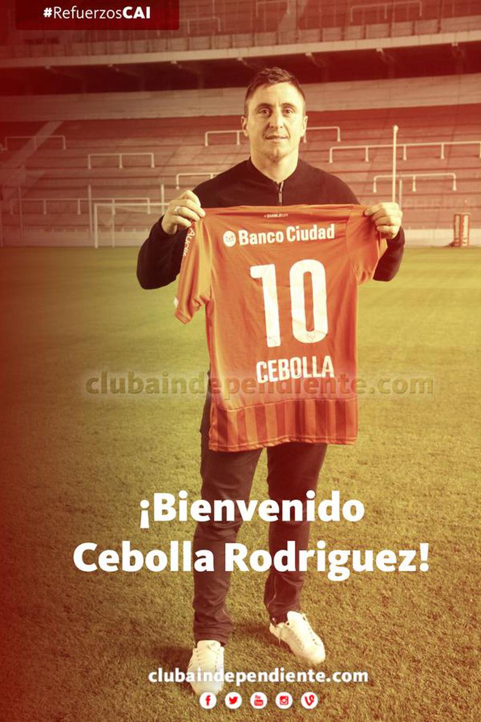 Cristian 'Cebolla' Rodríguez es presentado en Independiente de Argentina