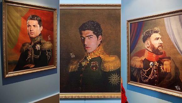 El museo de Rusia donde estrellas del fútbol aparecen vestidos como militares