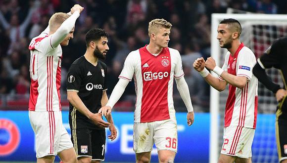 Ajax destrozó 4-1 a Lyon en la Europa League