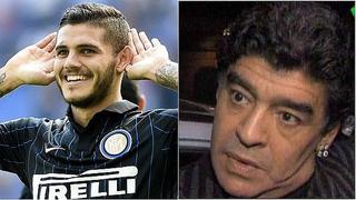 Diego Maradona y Mauro Icardi protagonizan tremenda bronca mediática