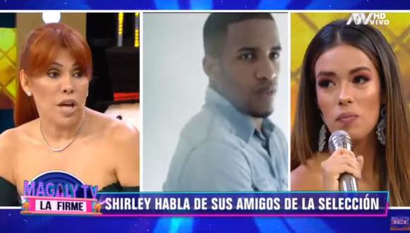 Shirley Arica reapareció en televisión y habló de Jefferson Farfán, Christian Cueva y otros jugadores. (Imagen: ATV)