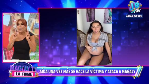 Magaly Medina le responde a Aída Martínez. (Foto: Captura ATV)
