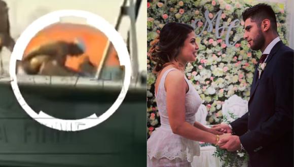 Carlos Zambrano fue captado con una mujer que no es su esposa por las cámaras de Magaly Medina. (Foto: Captura ATV/Instagram)