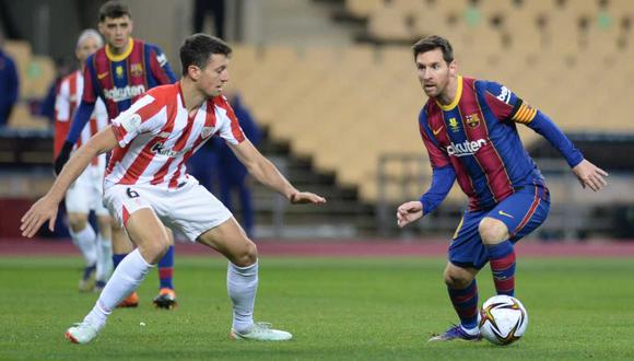 Barcelona vs. Athletic Club se miden en la jornada 21 de LaLiga Santander. (Foto: AFP)