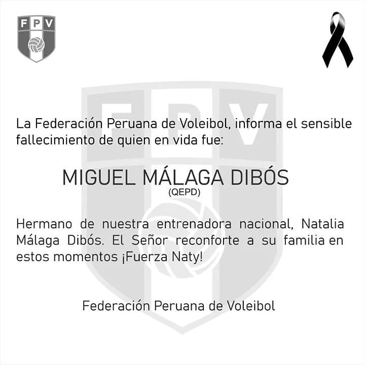 Carta de condolencias tras el fallecimiento del hermano de Natalia Málaga. (FPV)