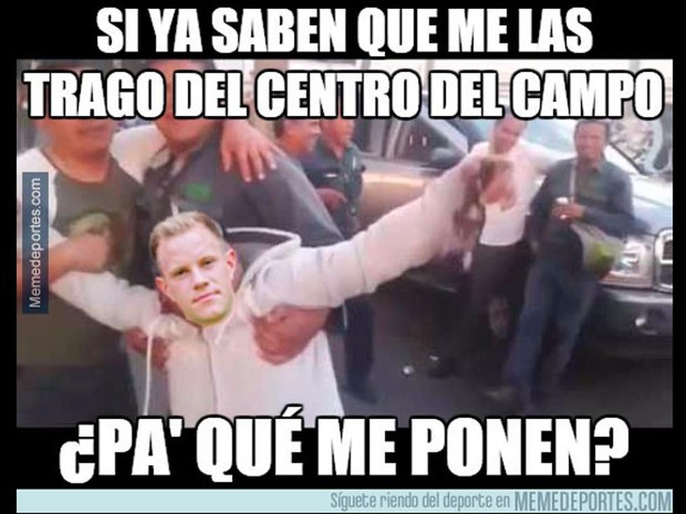 Mira lo memes sobre el error de Ter Stegen ante la Roma [GALERÍA]