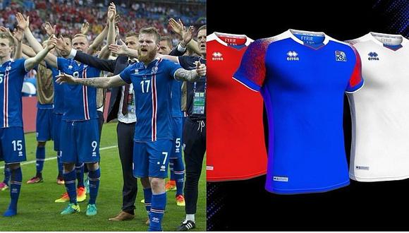 Rusia 2018: Islandia presentó camiseta que usará en el Mundial