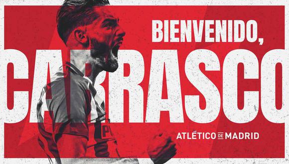 Yannick Carrasco regresó al Atlético de Madrid. (Foto: @Atleti)