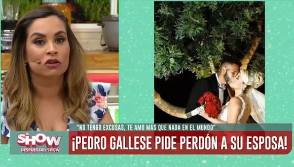 Ethel Pozo tras disculpas públicas de Pedro Gallese a su esposa: “Si yo fuera ella, sí lo perdonaría”. (Foto: Captura de video)