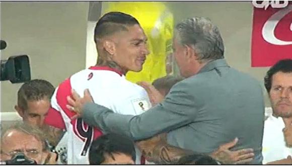 Perú vs. Brasil: El saludo esperado de Paolo Guerrero y Tite [VIDEO]
