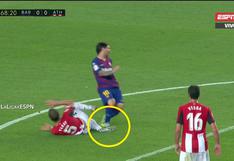 Messi y el terrible pisotón a un rival en el Barcelona vs. Athletic Club que no fue sancionado | VIDEO