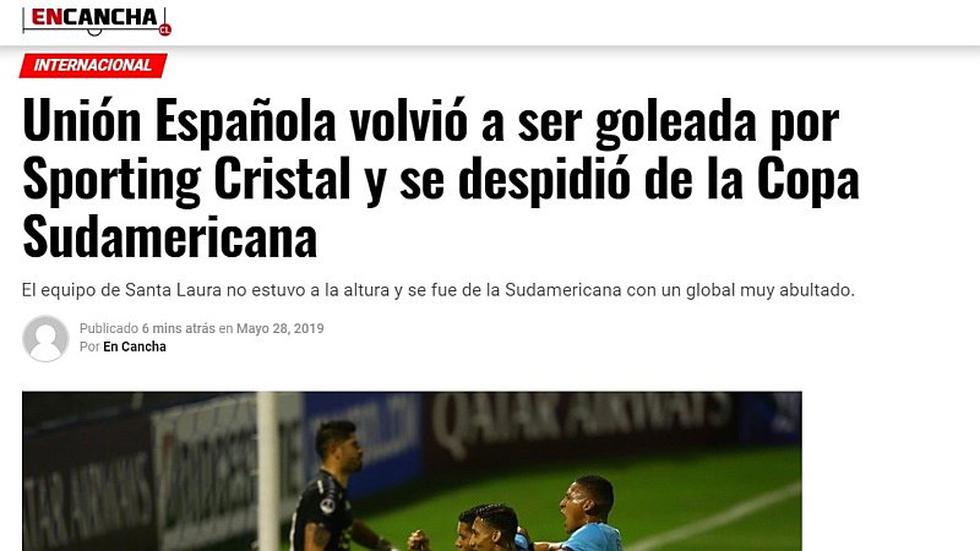 Sporting Cristal: las reacciones en Chile tras la "humillante" eliminación de Unión Española | FOTOS